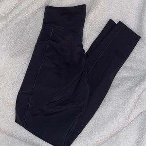 Black Whitney Simmons gym shark leggings